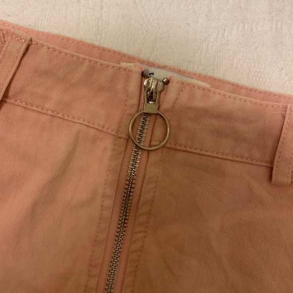 Pale Pink Zip-Up Skirt - Picture 3 of 5